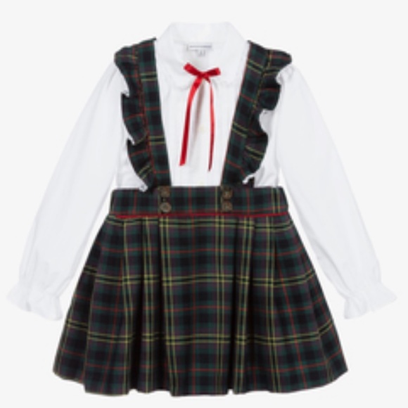 Beatrice & George Other - Beatrice & George girls tartan skirt set